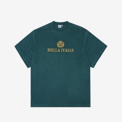 Fila Ruzufit Biella Italia Logo - Miesten Poolopaita - Vihreä | FI-73207